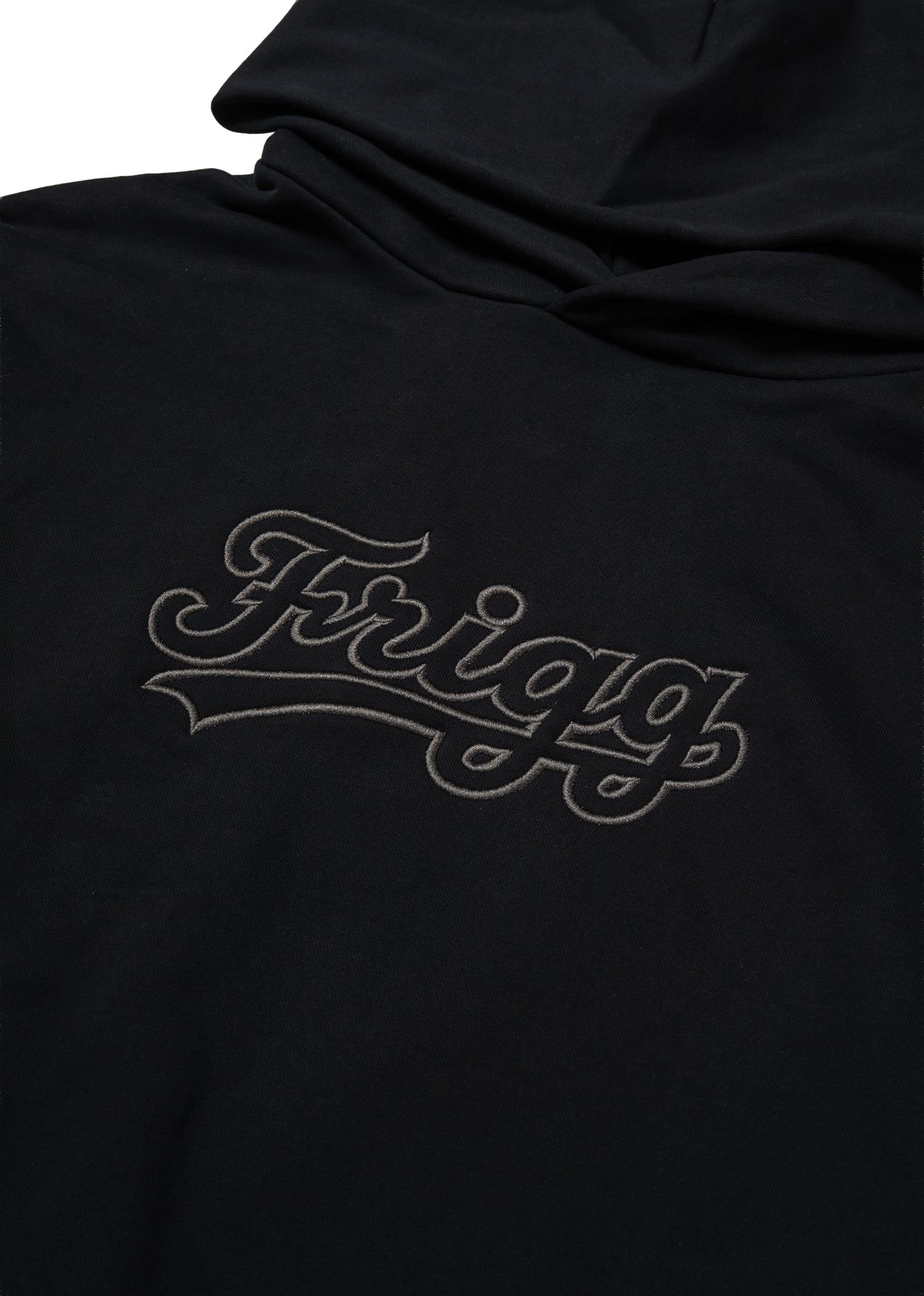FRIGG BASEBALL LOGO HOODIE-black-black