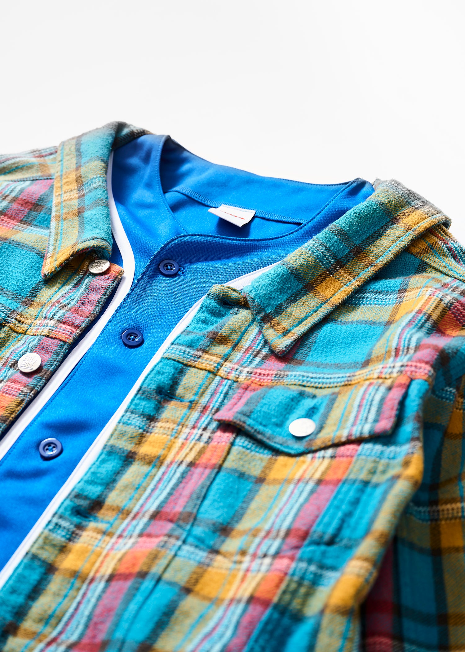 DOCKING BASEBALL SHIRTS BLUE/BLUE