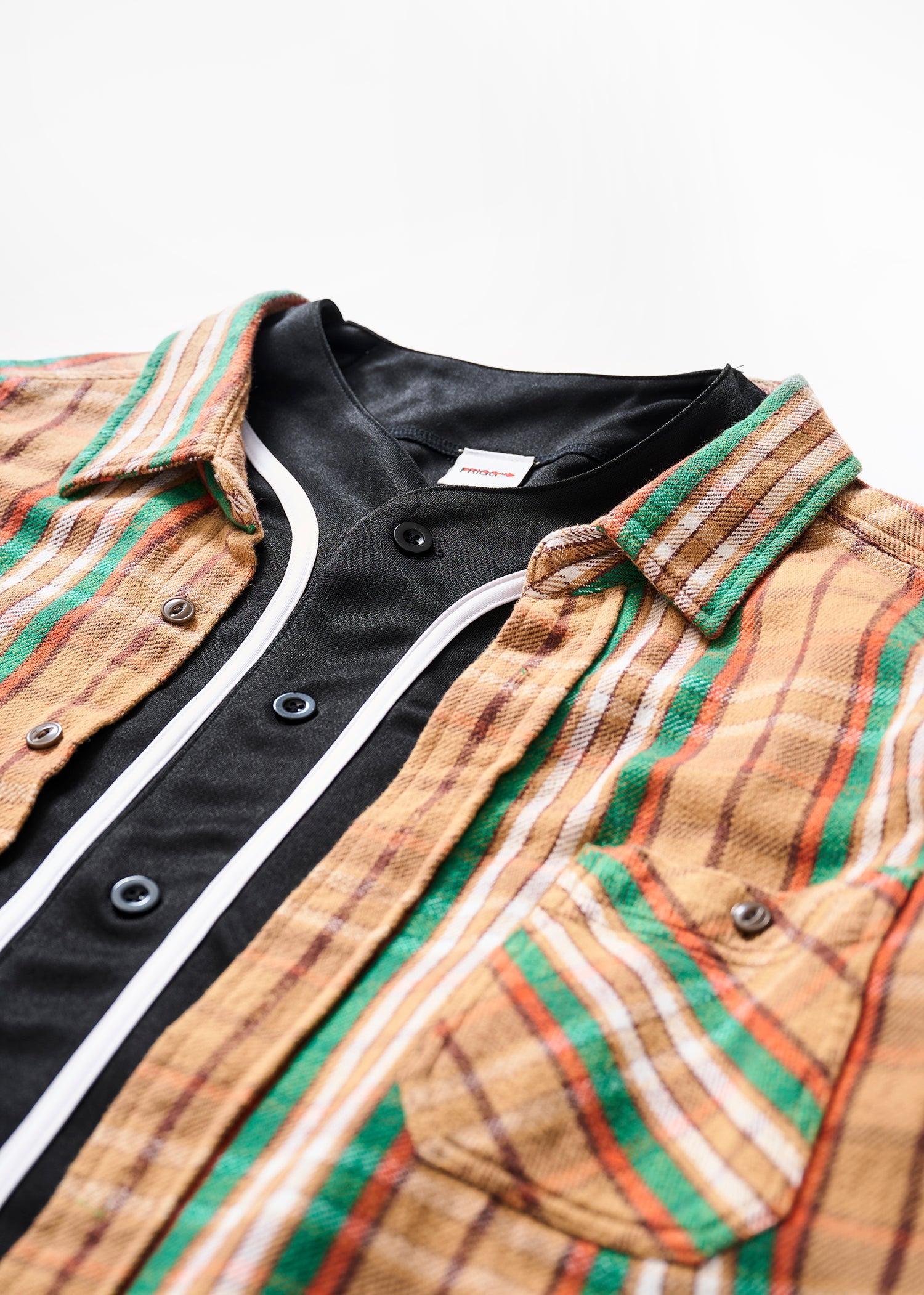 DOCKING BASEBALL SHIRTS BEIGE/GREEN