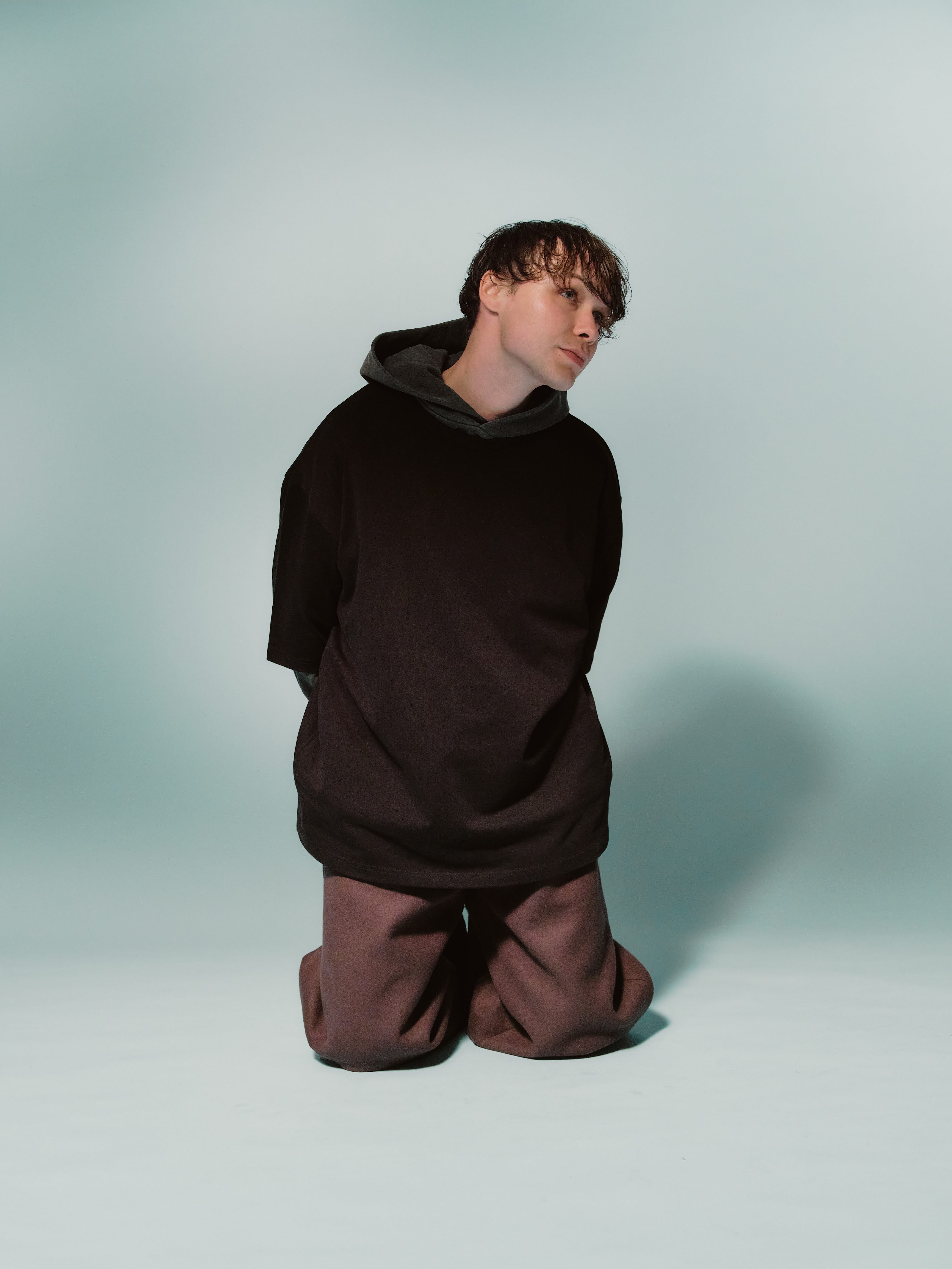 `THE FIRST` HOODIE-black