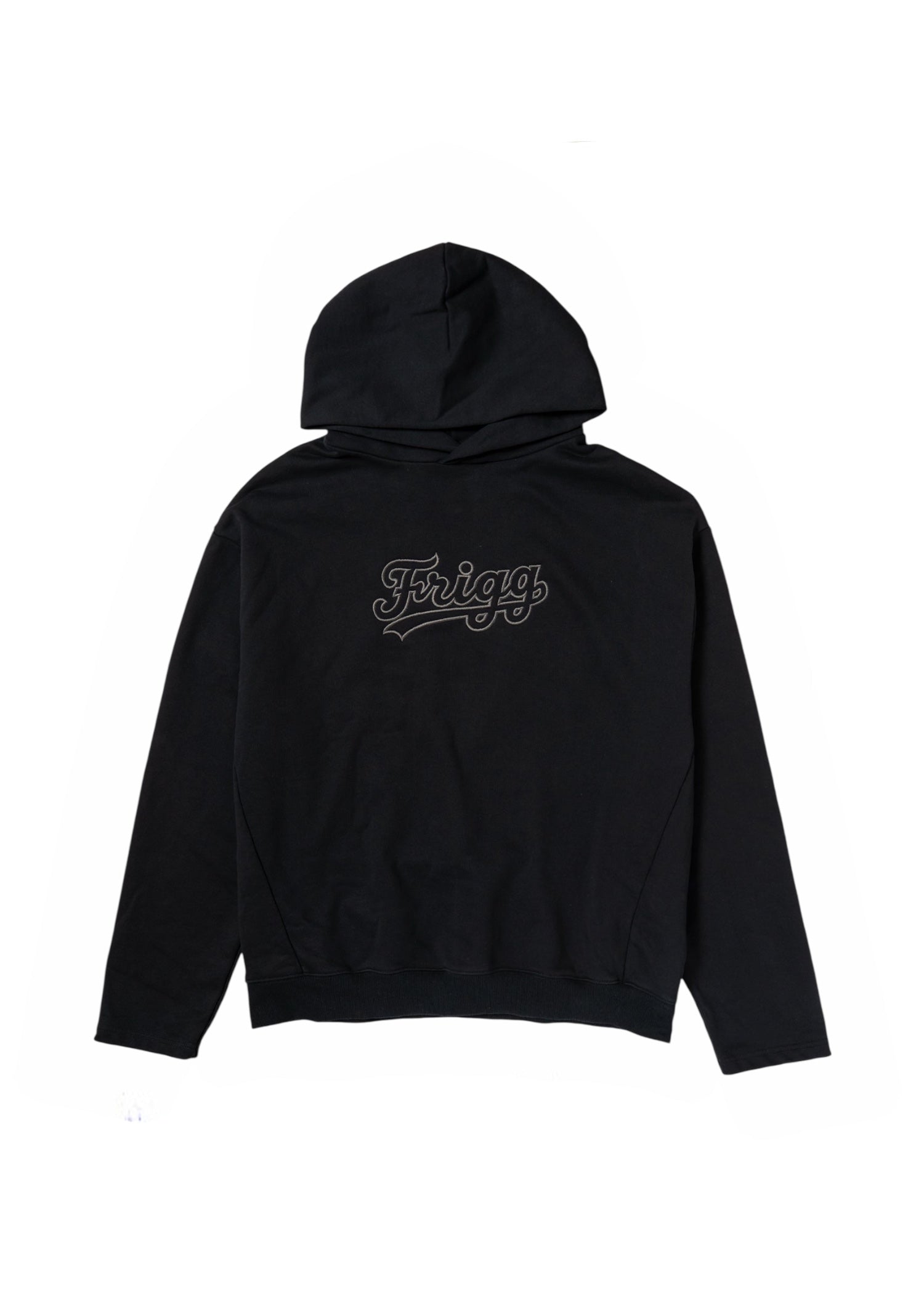 FRIGG BASEBALL LOGO HOODIE-black-black