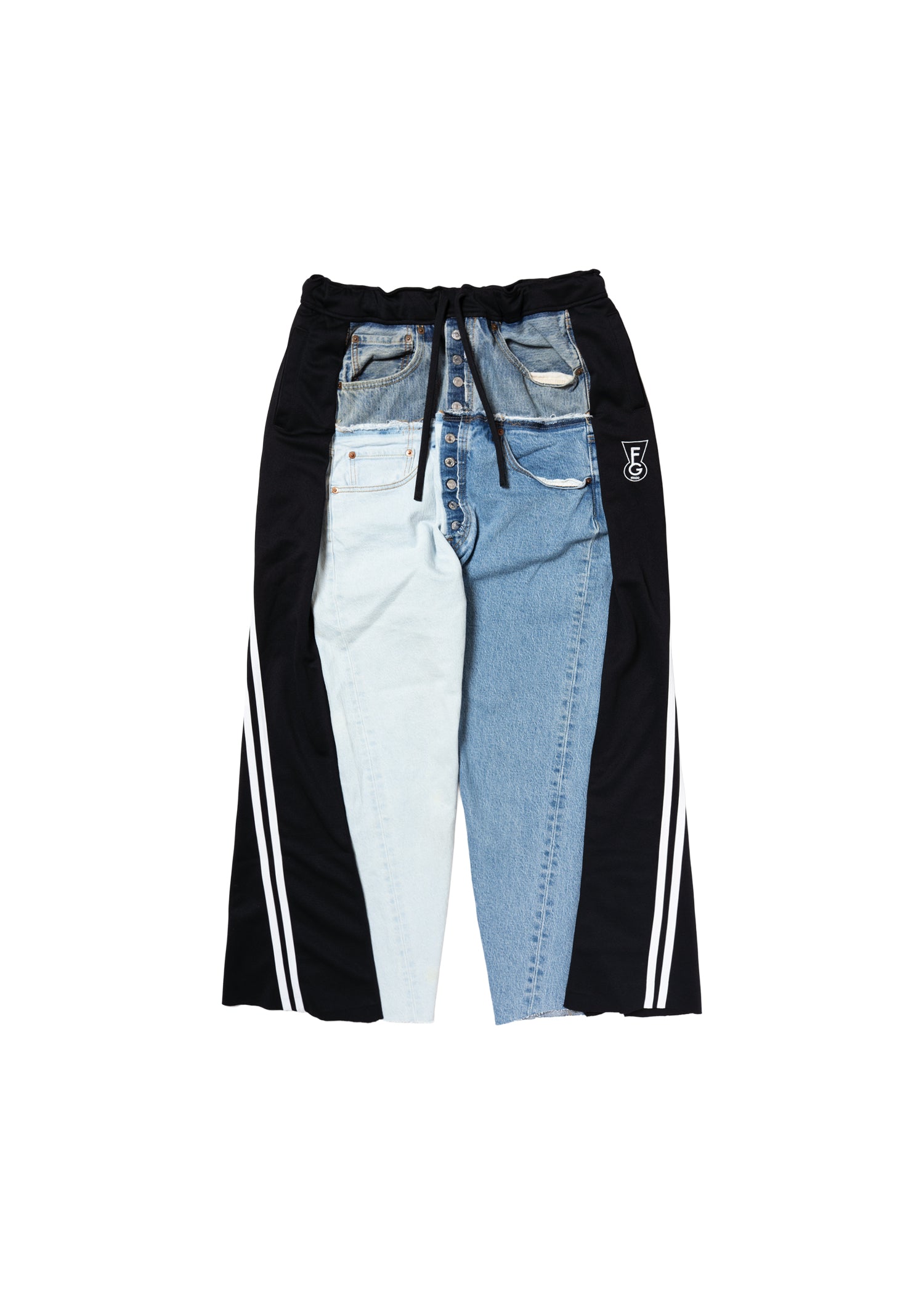 DOCKING Track Pants -DOUBLE-DENIM