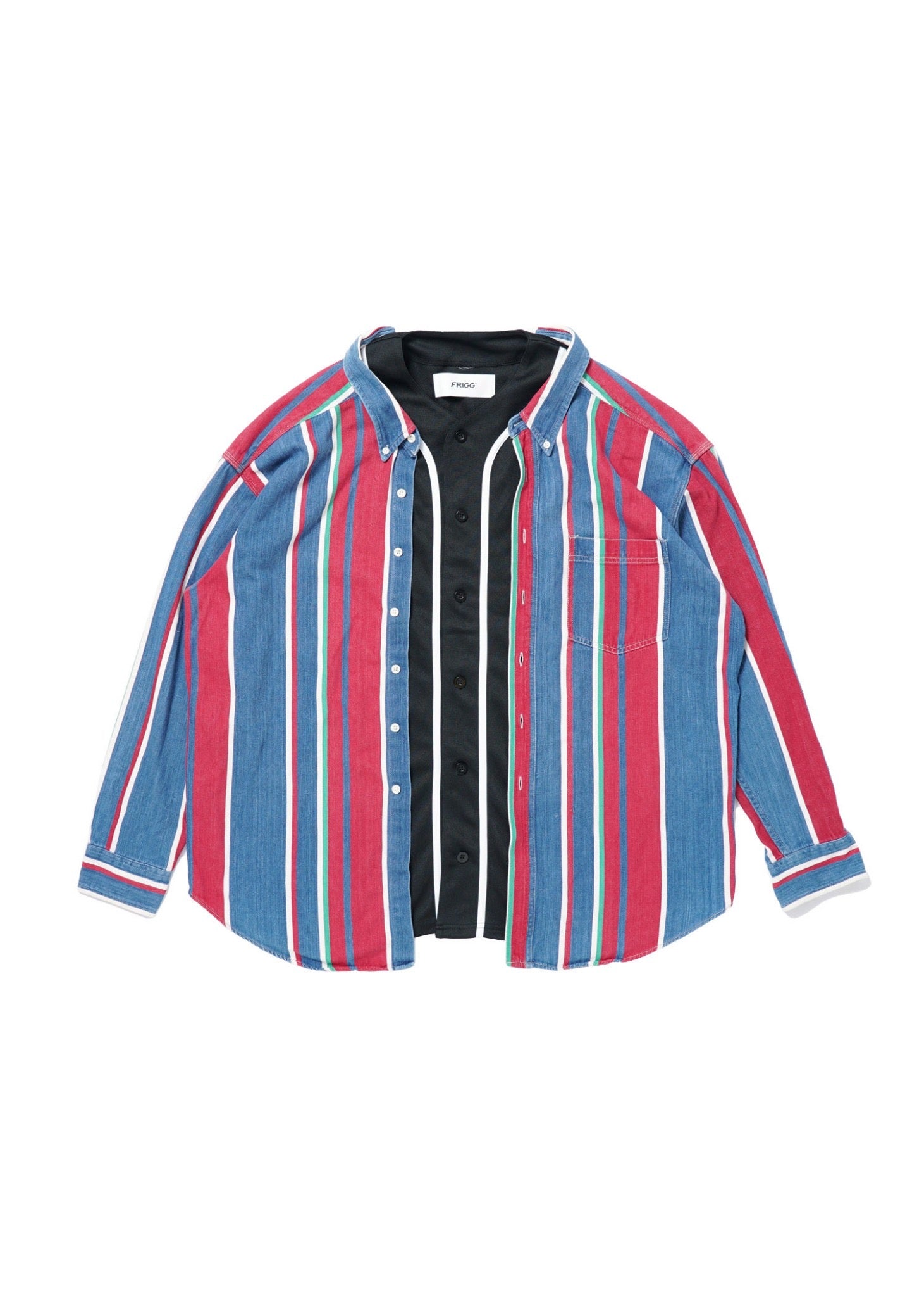 DOCKING BASEBALL SHIRTS RED/BLUE