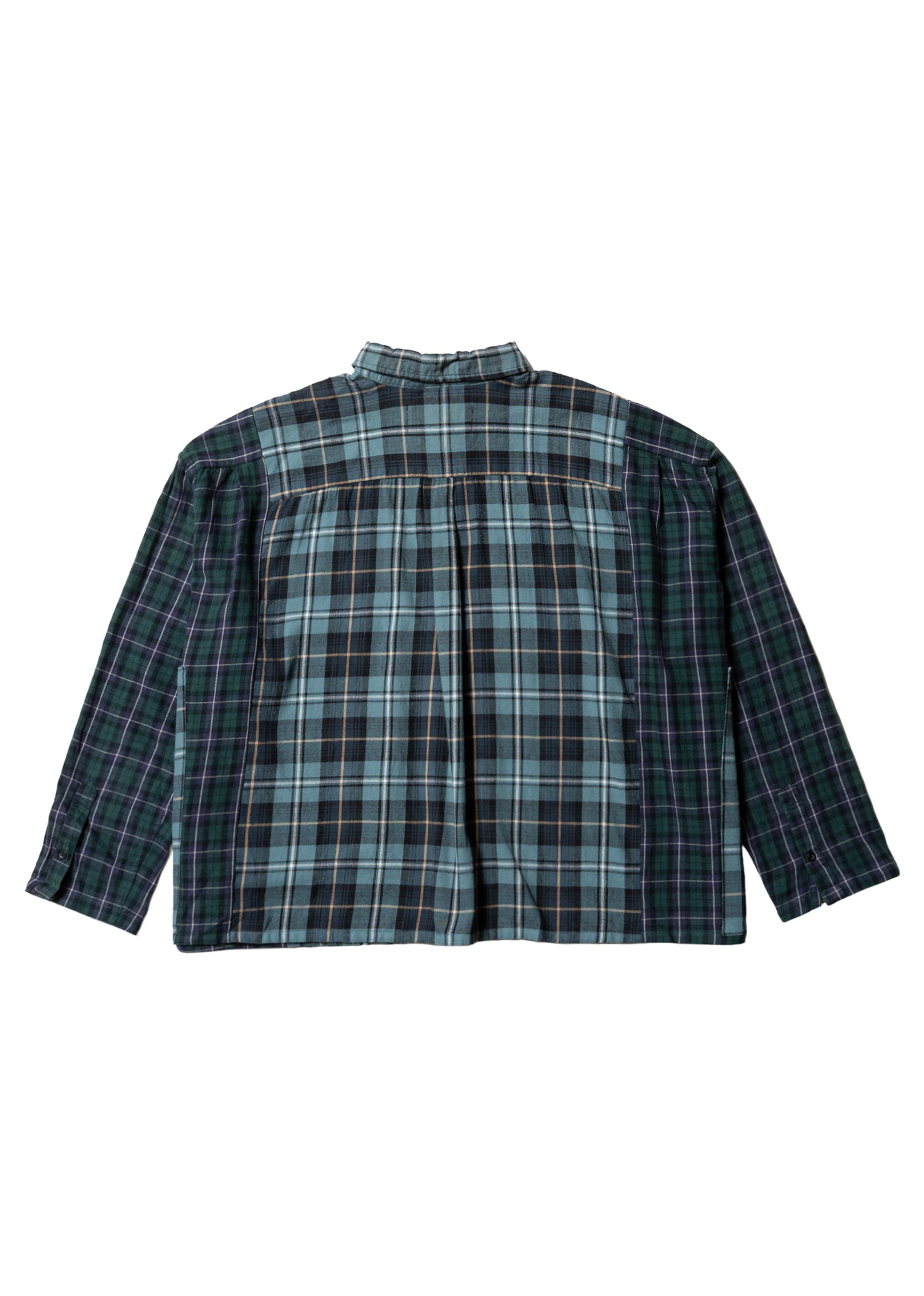 DOCKING Shirts -BIG POCKET- BLUE/GREEN