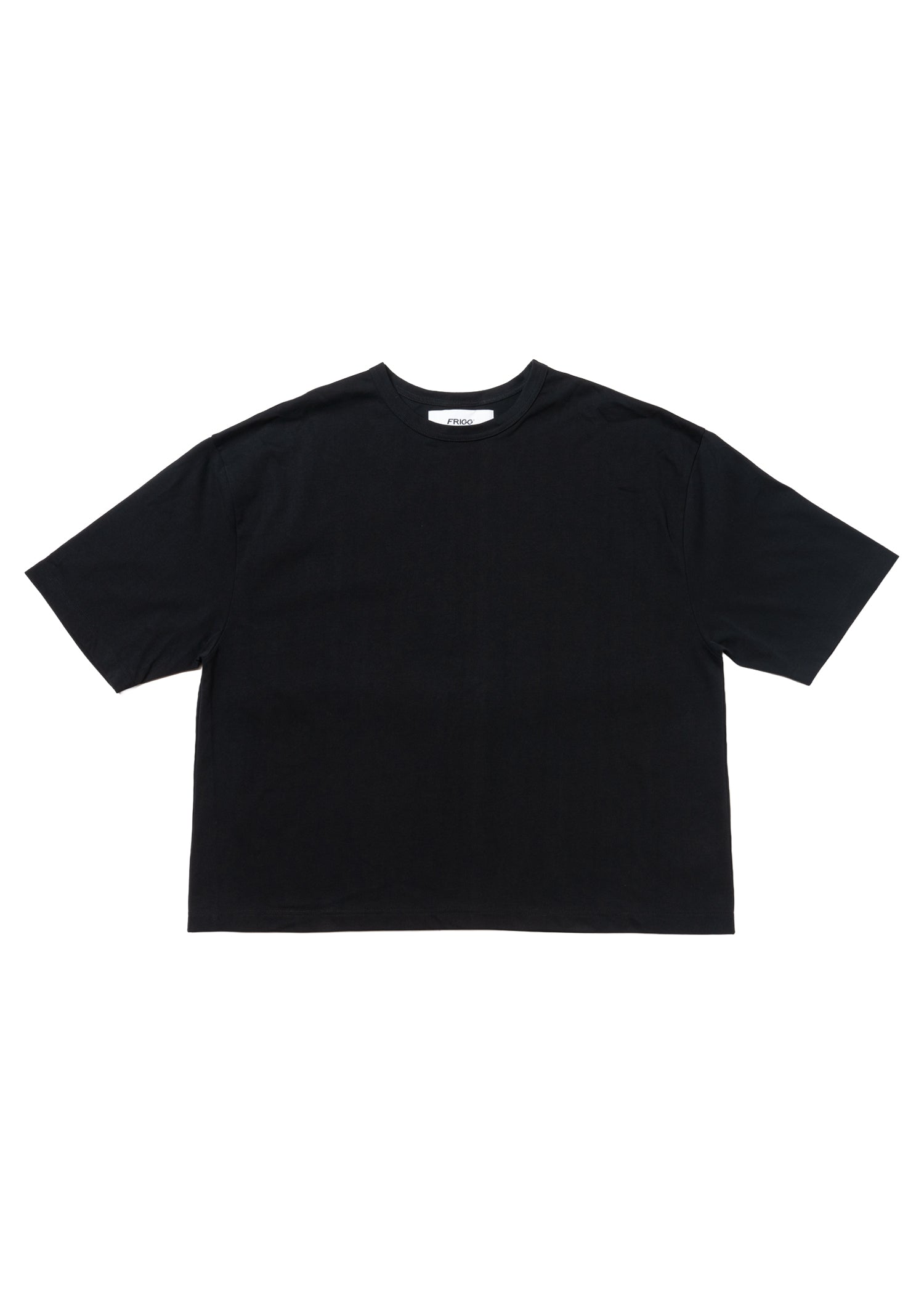 `THE FIRST` cropped T-shirts -M-black