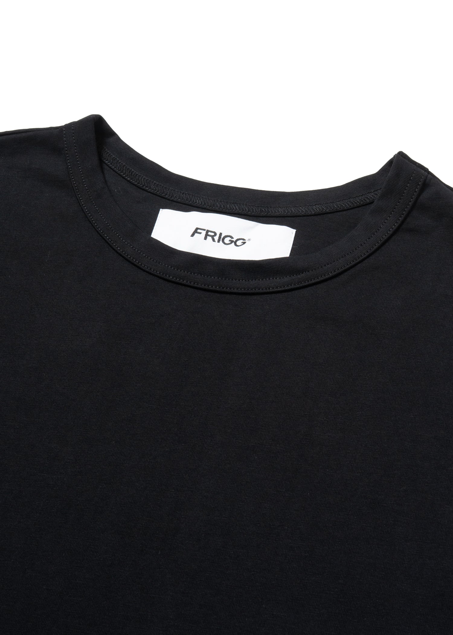 `THE FIRST` cropped T-shirts -M-black