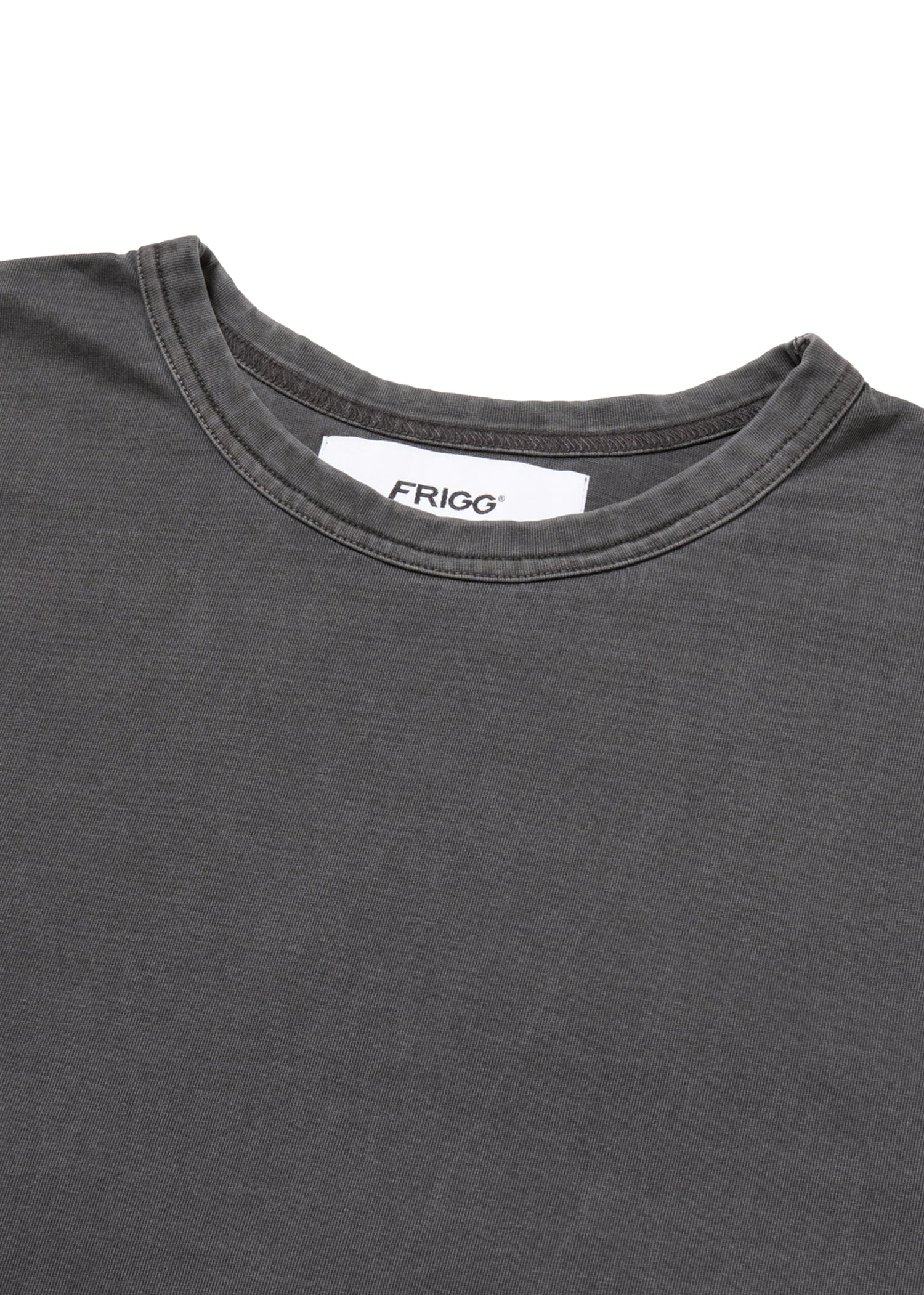 `THE FIRST` cropped T-shirts -M-fade black
